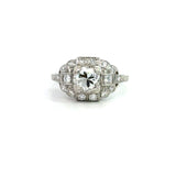 Antique 1.28CT Platinum Art Deco Diamond Ring - KFK, Inc.