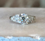 Antique 1.32CT Diamond Art Deco Platinum Ring - KFK, Inc.