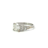 Antique 1.32CT Diamond Art Deco Platinum Ring - KFK, Inc.
