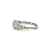 Antique 1.32CT Diamond Art Deco Platinum Ring - KFK, Inc.