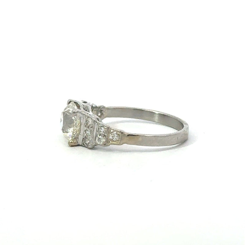Antique 1.32CT Diamond Art Deco Platinum Ring - KFK, Inc.