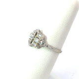Antique 14K .58CT Old Mine Cut Diamond Dinner Ring - KFK, Inc.