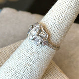 Antique 14K .58CT Old Mine Cut Diamond Dinner Ring - KFK, Inc.
