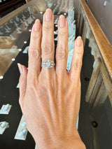 Antique 14K .58CT Old Mine Cut Diamond Dinner Ring - KFK, Inc.