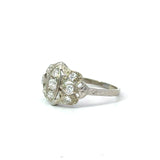 Antique 14K .58CT Old Mine Cut Diamond Dinner Ring - KFK, Inc.