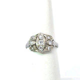 Antique 14K .58CT Old Mine Cut Diamond Dinner Ring - KFK, Inc.