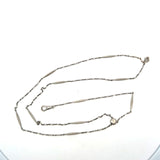 Antique 14KT Platinum Lariat Chain Necklace - KFK, Inc.