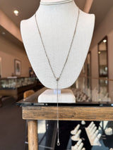 Antique 14KT Platinum Lariat Chain Necklace - KFK, Inc.