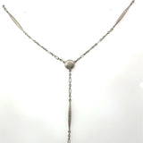 Antique 14KT Platinum Lariat Chain Necklace - KFK, Inc.