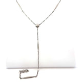 Antique 14KT Platinum Lariat Chain Necklace - KFK, Inc.