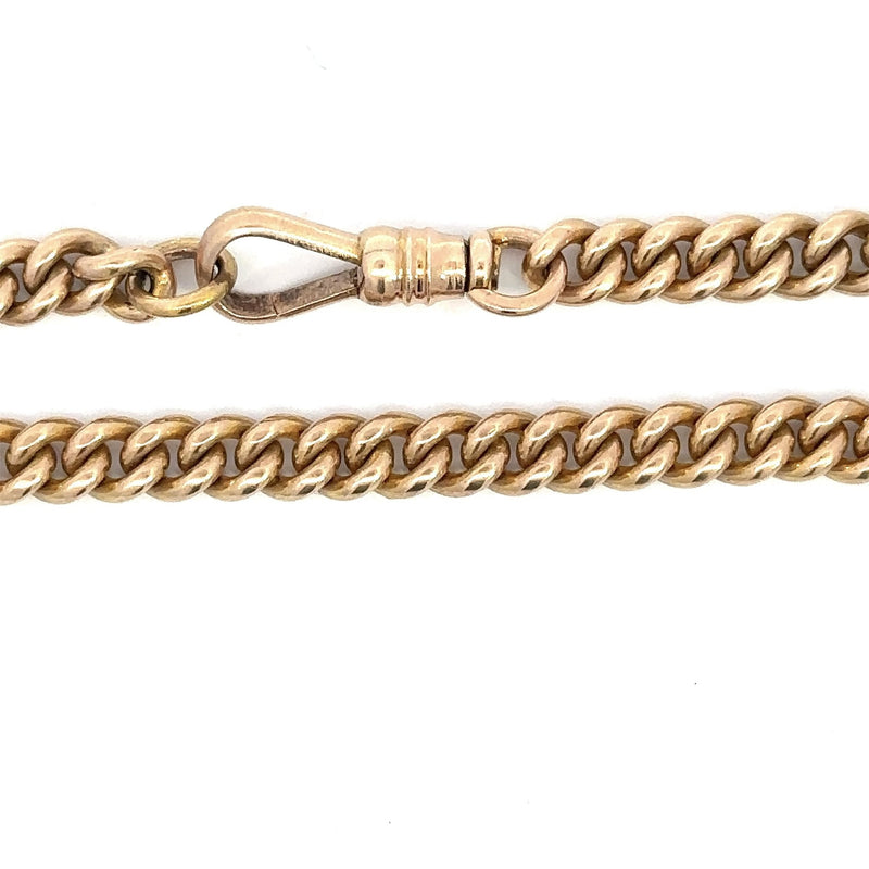 Antique 14KT Rose Gold 5mm Curb Chain Bracelet or Anklet - KFK, Inc.