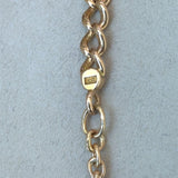 Antique early-1900's 14KT rose gold curb chain 17 inches KFK Jewelers Los Angeles