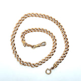 Antique early-1900's 14KT rose gold curb chain 17 inches KFK Jewelers Los Angeles