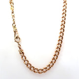 Antique early-1900's 14KT rose gold curb chain 17 inches KFK Jewelers Los Angeles