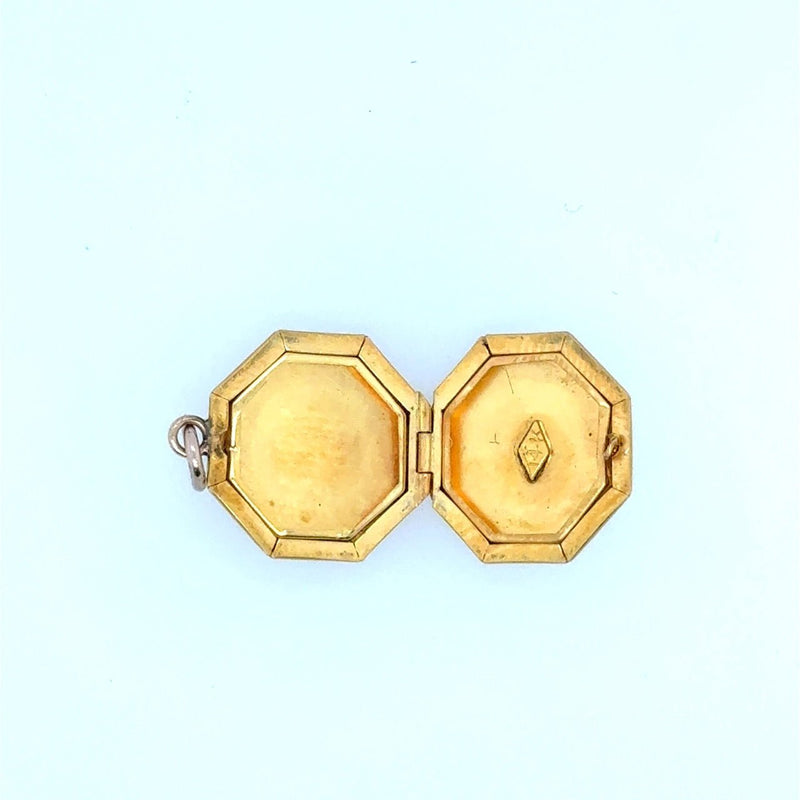 Antique 14KT Yellow Gold Small Locket - KFK, Inc.