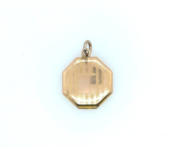 Antique 14KT Yellow Gold Small Locket - KFK, Inc.
