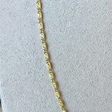 Antique 18KT Yellow Gold Scroll Link Chain, 21 Inches - KFK, Inc.