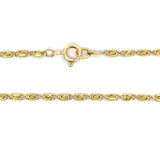 Antique 18KT Yellow Gold Scroll Link Chain, 21 Inches - KFK, Inc.