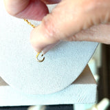 Antique 18KT Yellow Gold Textured Rolo-Style Chain, 56 Inches - KFK, Inc.