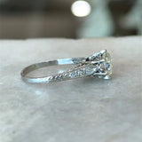 Antique 1920's 1.12CT Old Cut Diamond Ring - KFK, Inc.