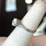 Antique 1920's 1.12CT Old Cut Diamond Ring - KFK, Inc.