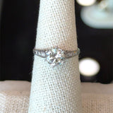 Antique 1920's 1.12CT Old Cut Diamond Ring - KFK, Inc.