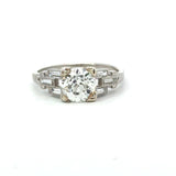 Antique 1920's 1.70CT Diamond Platinum Ring - KFK, Inc.