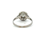 Antique .68CT Diamond Platinum Cluster Ring - KFK, Inc.