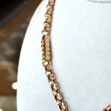 Antique 9KT Gold Chain with Albert T-Bar, 16.5 Inches - KFK, Inc.