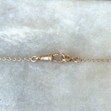 Antique 9KT Gold Chain with Turquoise and Pearl Stations - KFK, Inc.