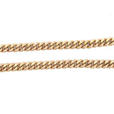 Antique 9KT Rose Gold Curb Chain with T-Bar, 16 Inches - KFK, Inc.