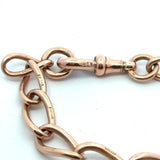 Antique 9KT Rose Gold Oval Link Bracelet - KFK, Inc.