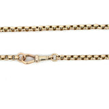 Antique 9KT Yellow Gold Belcher Chain, 24.5" Inches - KFK, Inc.