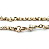 Antique 9KT Yellow Gold Belcher Chain, 24.5" Inches - KFK, Inc.