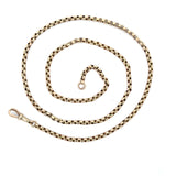Antique 9KT Yellow Gold Belcher Chain, 24.5" Inches - KFK, Inc.