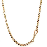 Antique 9KT Yellow Gold Belcher Chain, 24.5" Inches - KFK, Inc.