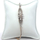 Antique Edwardian Diamond Platinum & 14KT Gold Bracelet - KFK, Inc.