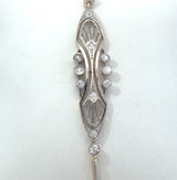 Antique Edwardian Diamond Platinum & 14KT Gold Bracelet - KFK, Inc.