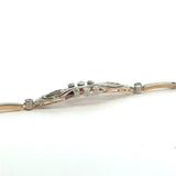 Antique Edwardian Diamond Platinum & 14KT Gold Bracelet - KFK, Inc.