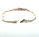 Antique Edwardian Diamond Platinum & 14KT Gold Bracelet - KFK, Inc.