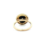 Antique Onyx Diamond Ring, Platinum and 14KT Yellow Gold - KFK, Inc.