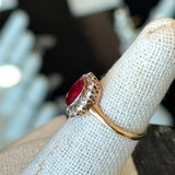 Antique Ruby and Diamond Cluster RIng - KFK, Inc.