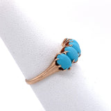 Antique Victorian 5 - Stone Turquoise Ring - KFK, Inc.