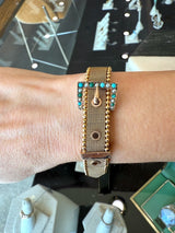 Antique Victorian 9KT Yellow Gold Belt Bracelet - KFK, Inc.