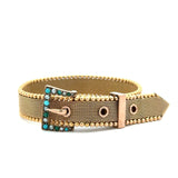 Antique Victorian 9KT Yellow Gold Belt Bracelet - KFK, Inc.