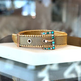 Antique Victorian 9KT Yellow Gold Belt Bracelet - KFK, Inc.