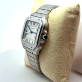 Cartier Santos Stainless Steel Watch 4705, Medium - KFK, Inc.