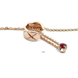 Chanel Coco 18K Beige Gold Ruby Pendant Necklace - KFK, Inc.