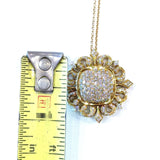 Charles Krypell 18KT Yellow Gold 1.6CT Diamond Pendant Necklace - KFK, Inc.