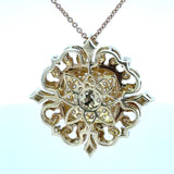 Charles Krypell 18KT Yellow Gold 1.6CT Diamond Pendant Necklace - KFK, Inc.